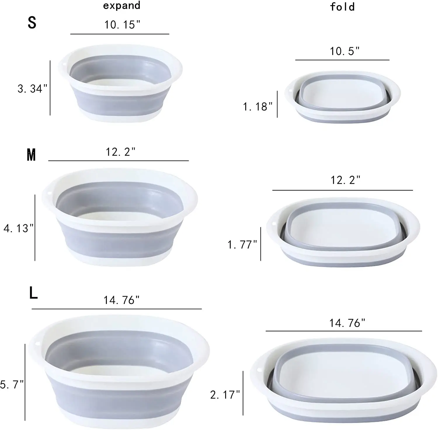 Folding Wash Basin Multi-purpose Lightweight Hanging Collapsible Basin For Camping Sink and RV Sinks Cleaning Tool