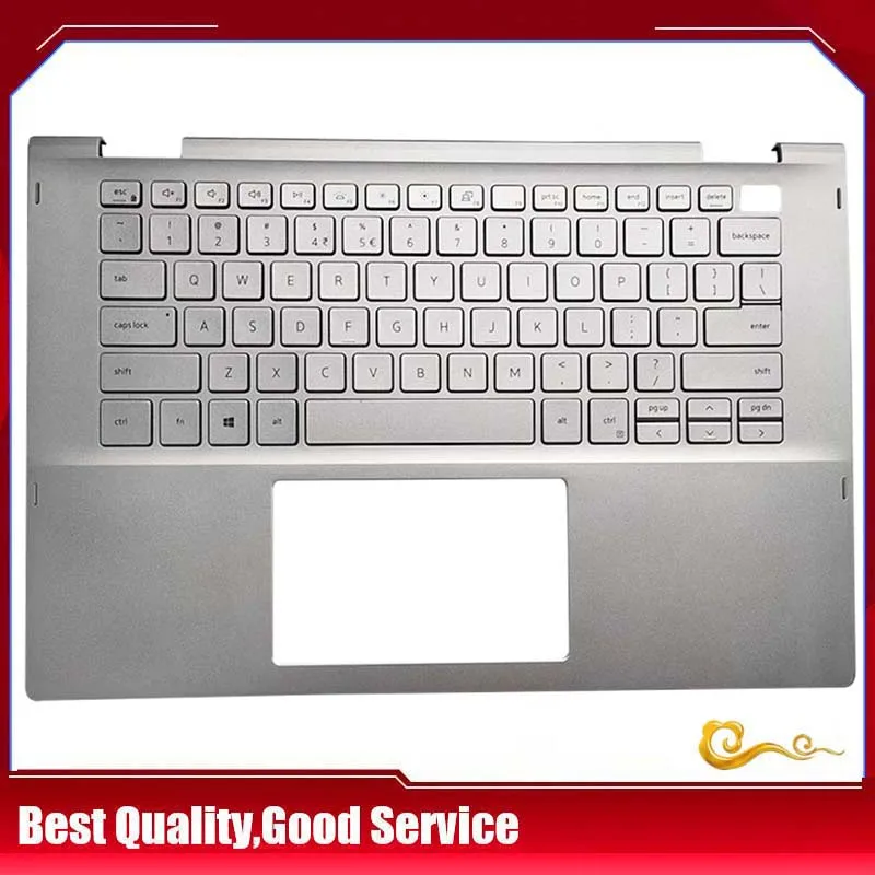 

YUEBEISHENG New/org For 14" Dell Inspiron 14 5400 5406 2-in-1 Palmrest US keyboard upper cover Touchpad Silver