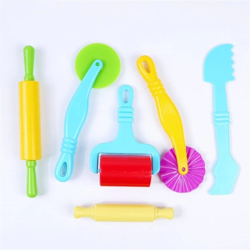 New Creative 3D Plasticine Tools Playdough Set Color Play Dough Model Tool  Toys Clay Moulds Deluxe Set