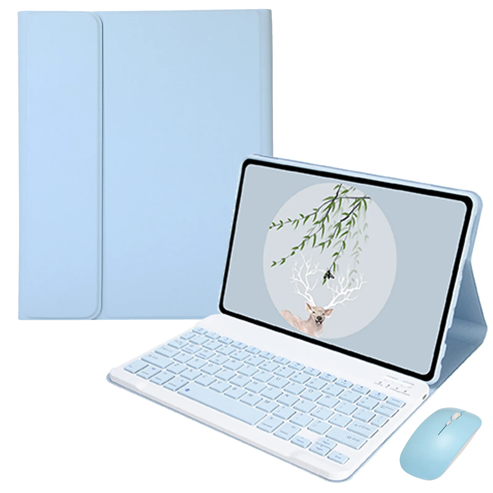 Rato do Teclado sem Fio Bluetooth para a Almofada Realme 2023 10.4 Polegada Rmp2102 Rmp2103 Embalagem Capa Case do - Imagem 6