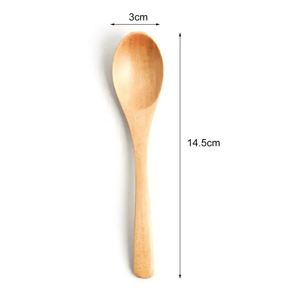 Wooden Spoon Stirring Spoon Soup Spoons Eating Mixing Cooking Long Handle Japanese Coffee Mixing Kitchen Utensils