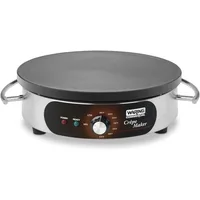 Commercial WSC160X 16" Electric Crepe Maker, Cast Iron Cooking Surface, Stainless Steel Base, Includes Batter 1