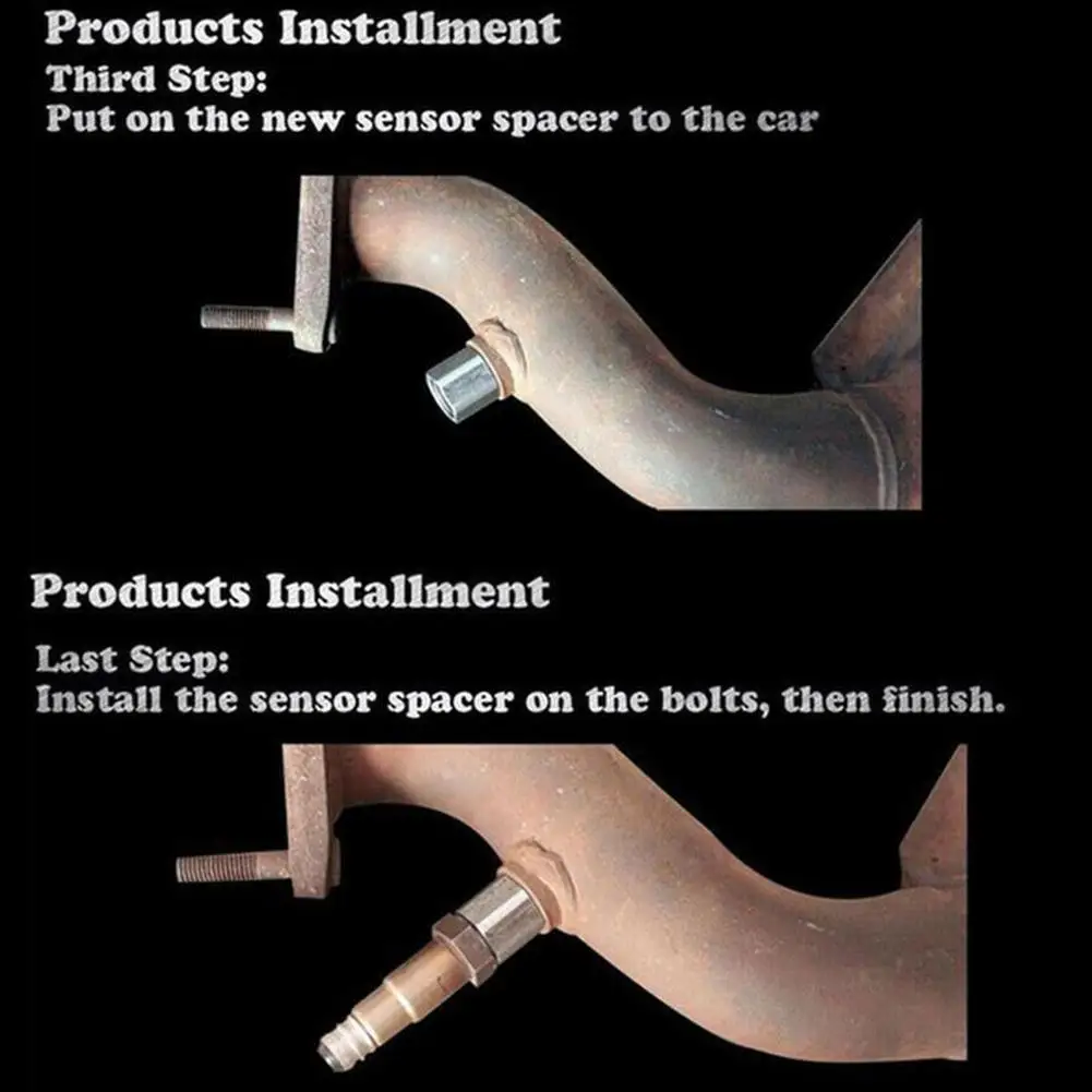 Oxygen Sensor Adapter for Car Oxygen Sensor Spacer Filter