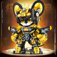 Articulated Mecha Panda Building Kit - DIY Robot Model Toy, Educational Gift for Boys Age 6-12, Birthday & Children's Day 2