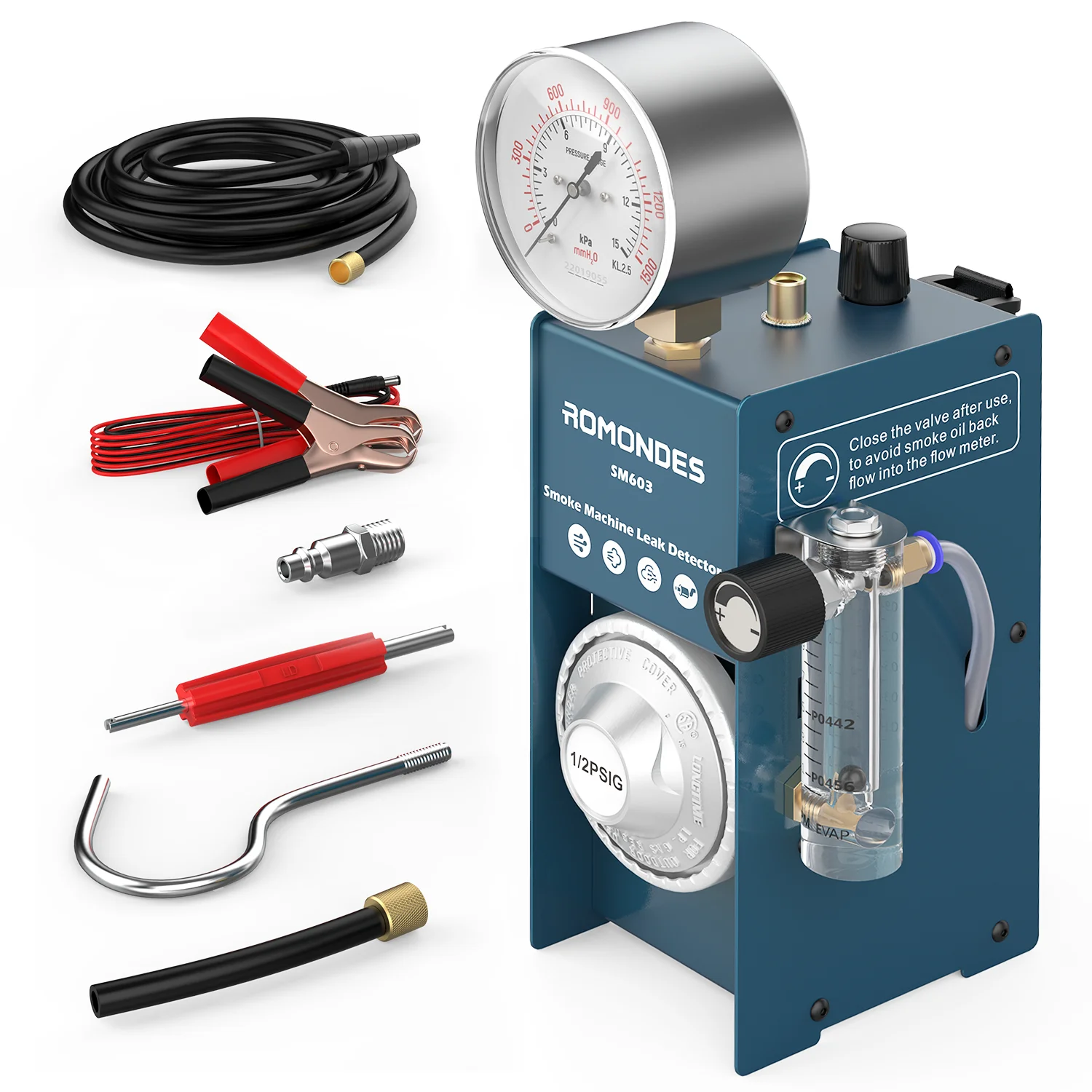 EVAP Smoke Leak Detection Kit – Automotive Tester Adapter Set For Finding Vacuum & Fuel System Leaks
