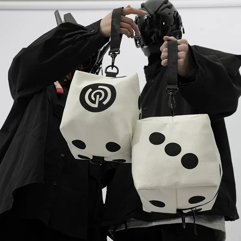 Shoulder Bag Crossbody Fashion Personality Small Square Bag Men Women Unisex Motorcycle Small Square Bag Cool Handsome All-match