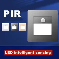 Luz Nocturna LED Empotrable 3W con Sensor de Movimiento para Escaleras y Pared - Interior y Exterior