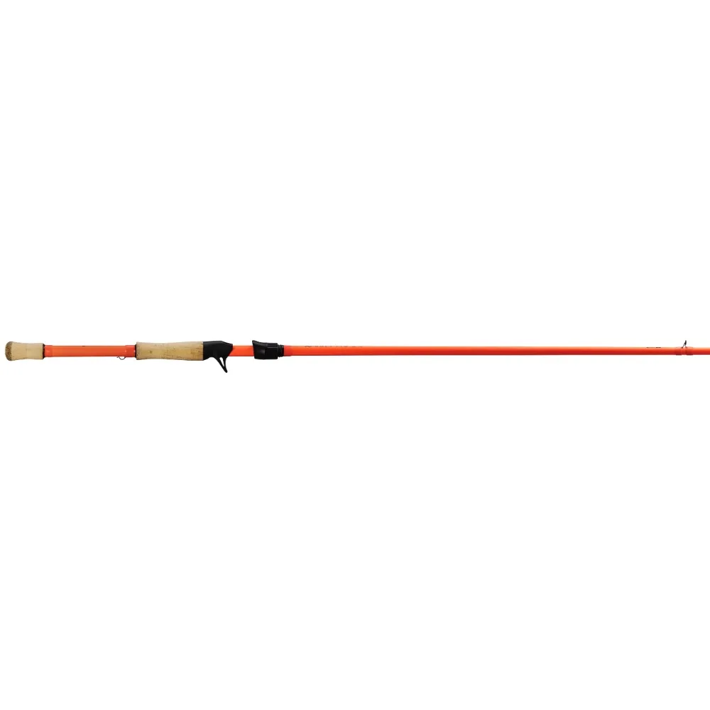 Casting Fishing Rod Medium Heavy Power Fast Action 7-Foot 1-Piece Rod  Orange Tackle Rods Sports Entertainment