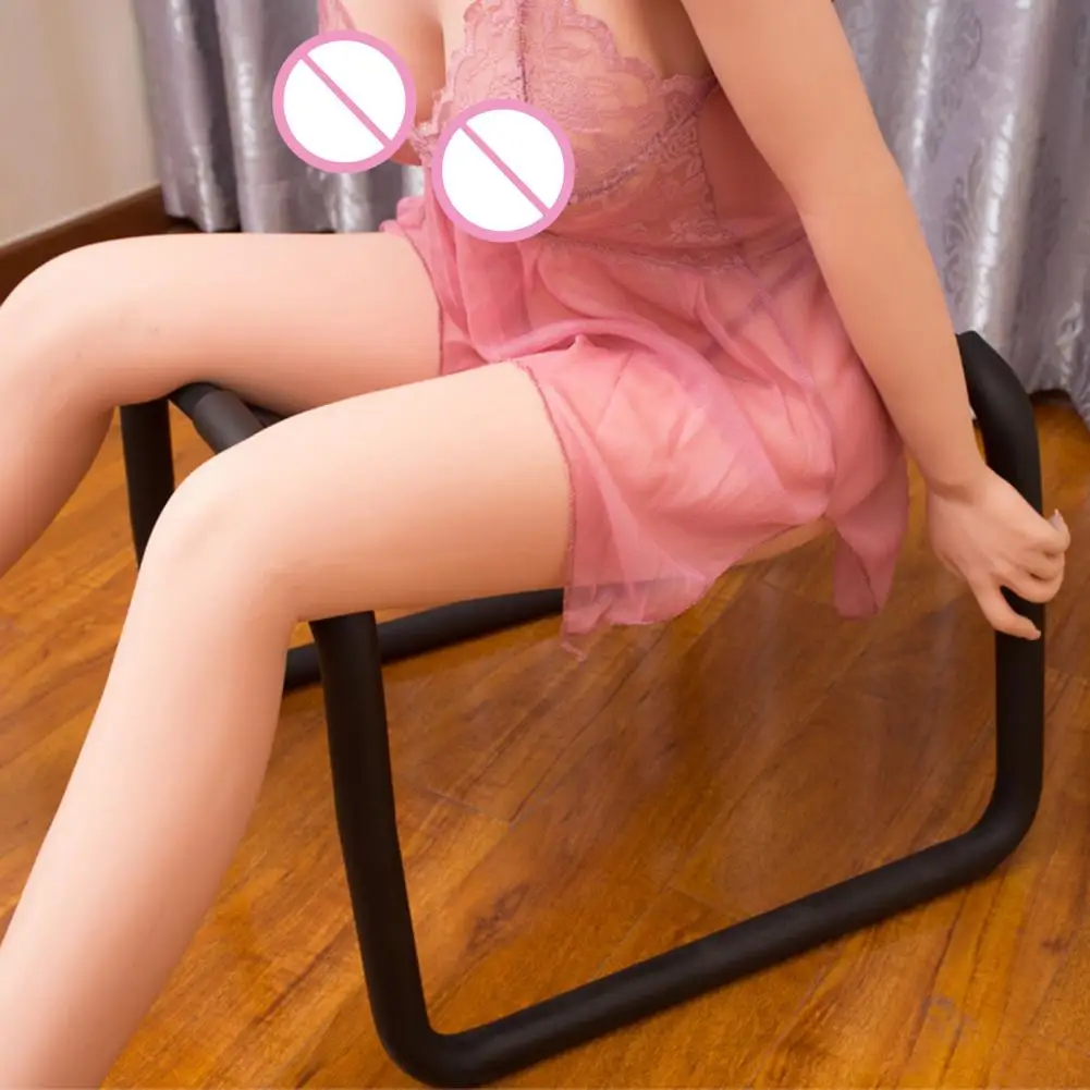 Erotic Chair Elastic Band Inflatable 2 in 1 Add Joy Flirting Iron Frame Masturbation Positions Aid Sex Chair for Couple