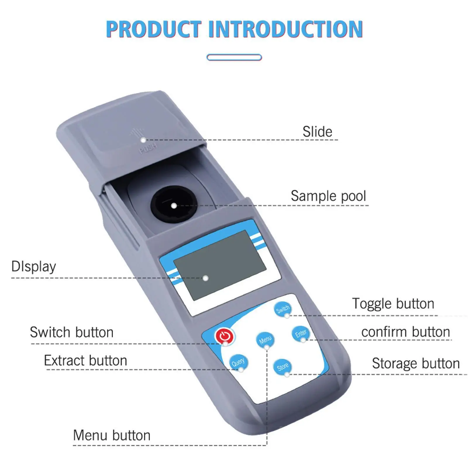 ZD2A Handheld Turbidity Meter Colorimeter Microcomputer with Hard Case images - 6