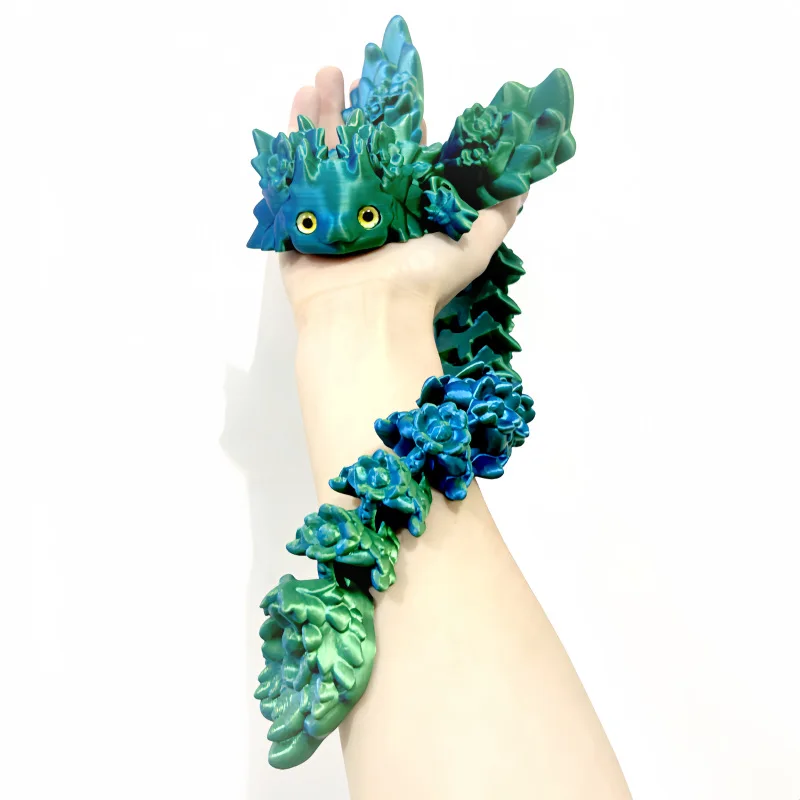 3D Print Toy Salamander Dragon Desktop Ornament 3D Print Animals Home Office Crafts Print Character Christmas Gift Action Figure