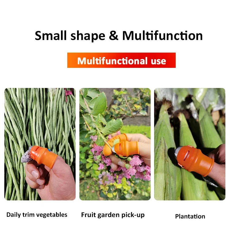 Silicone Finger Protector for Thumb Knife Gears - Cutting Vegetable, Harvesting, Pinching, Plant Blade - Scissors Gloves 4