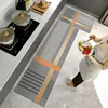 Kitchen Floor Mat Long Strip Rug Anti-slip Oil-proof Carpet Pvc Leather Waterproof Foot Mats Modern Style Home Decoration Rugs 2