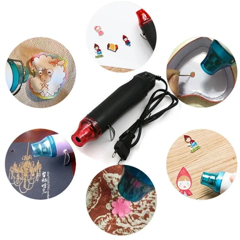 Heat Gun 220/110V 300W DIY Tool Mini Hot Power Tool Welding Temperature Process Blower with Support Seat Shrink hot air gun heat gun mini hot air gun