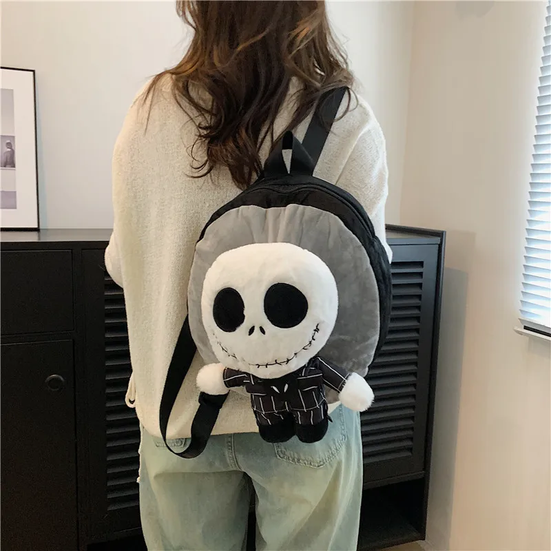 Jack Skellington Plush Backpack The Nightmare Before Christmas Anime Figure Bags Halloween Costume