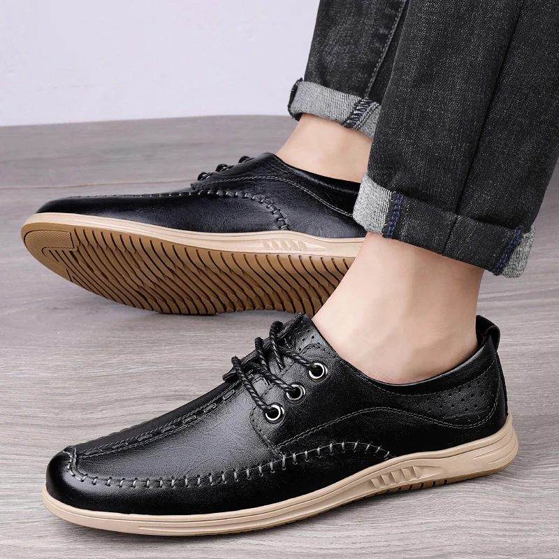 

men's formal shoes lace up oixfords fashion comfortable Men dress shoes men's casual shoes black brown shoes for men footwear