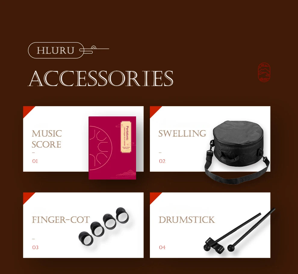 Hluru Glucophone Steel Tongue Drum 10 Inch 11 Notes D Tone Music Drum Ethereal Yoga Meditation Percussion Instrument