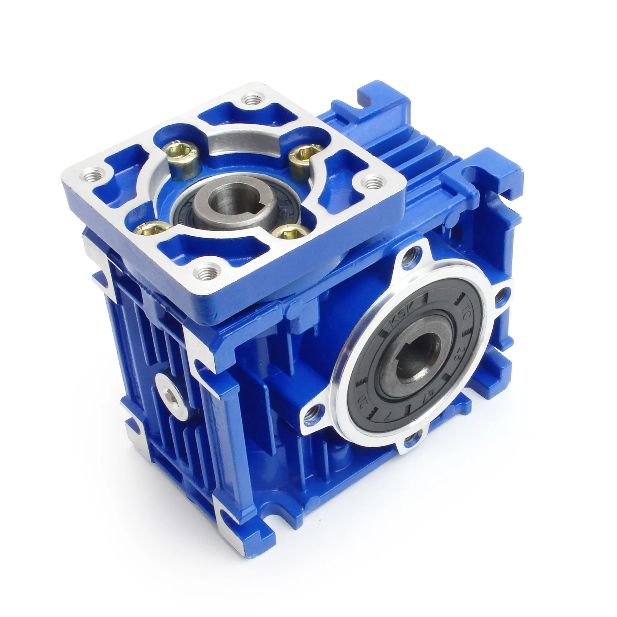 NEMA23 Motor Worm Gear Reducer NMRV030 High Torque Gearbox Reducer Input 11mm Output 14mm Gear Ratio 5:1/7.5:1/10:1/80:1 worm geared motor