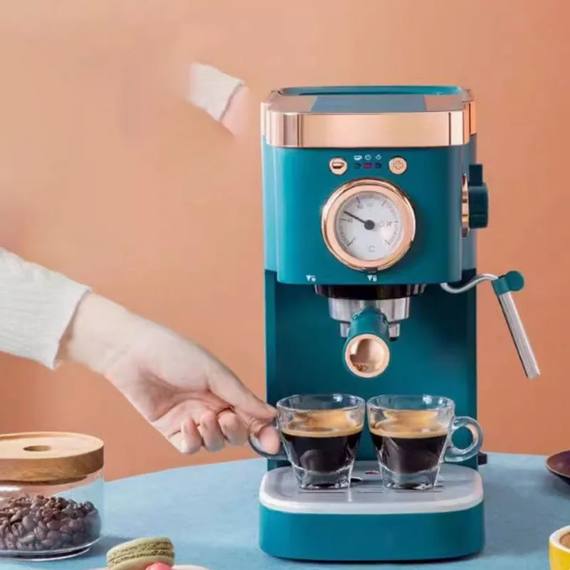 Espresso 20bar Coffee Machine Semi Automatic Cafe Powder Cappuccino Electric Coffee Maker DL-KF5400 220V 1.2L 4