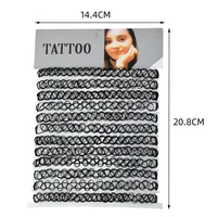 12 pièces coloré cou tatouage tour de cou élastique femmes collier Punk tatouage tour de cou extensible collier bijoux filles Sautoirs colliers 4