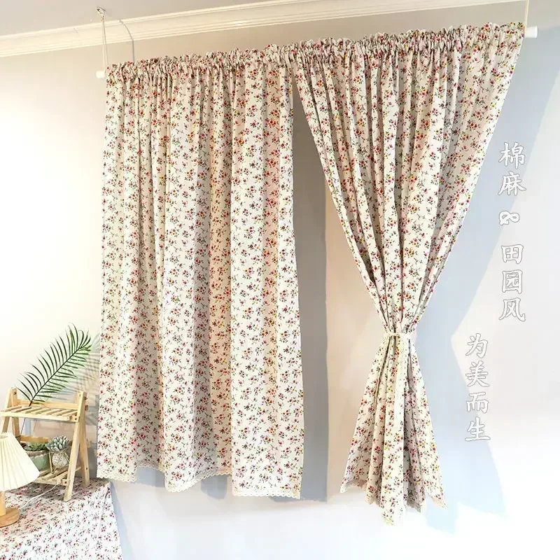 

20222-SS- Style Curtains for Living Dining Room Bedroom Light Luxury Snowy Embroidered Curtains Red Curtain