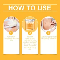 Crème de massage pour tout le corps et la musculation, compresse chaude pour resserrer les muscles abdominaux 6
