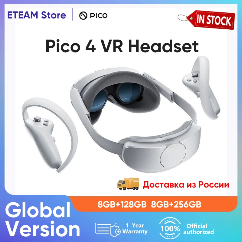 Global Version Pico 4 VR Headset All-In-One Virtual Reality Headset 3D VR  Glasses 4K+ Display For Stream Gaming pico 4 vr