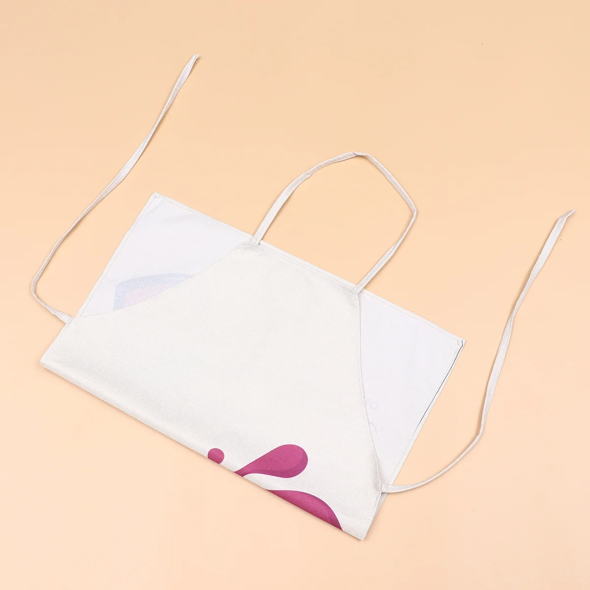 

Pink Nail Art Printing Apron Restaurant Cooking Baking Dress Cotton and Linen Painting Working Apron for Home Kitchen