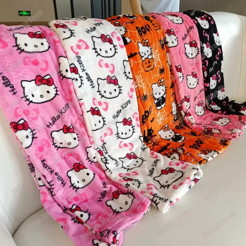 

2023 Halloween Sanrio Hello Kitty Flannel Pajamas Pants Winter Sleepwear for Sleeping Christmas Gift Trousers Anime Cute Cartoon