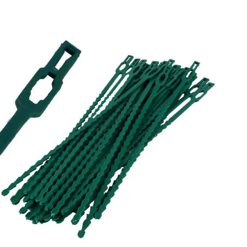 50pcs! Plant Tie Bands Vine Fixed Farming Clip Garden Plant Fruit Vegetable Fastening Support Clips for Trellis Twine Greenhouse