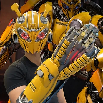 Transformers Bumblebee Wearable Helmet Wearable Cannon Figure Voice Controlled 1
