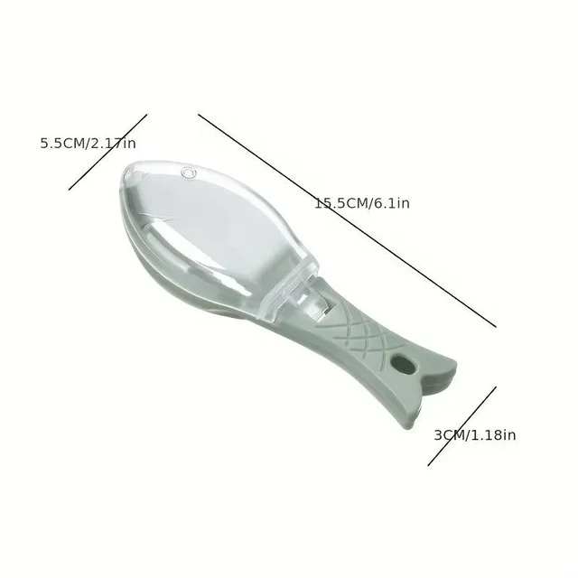 Fish Scales Graters Scraper Fish Cleaning Tool Scraping Scales Device with Cover Home Kitchen Cooking Fish Tool Kitchen Tools 6