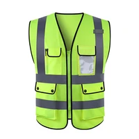 Blue Reflective Safety Vest with Pockets