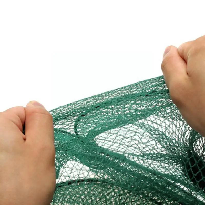 1pcs Folding Telescoping Quick-drying Nylon Mesh Fishing Basket Dip Nets Shrimp Cage Outdoor Fishing Tackle Gear For Fish J5A2