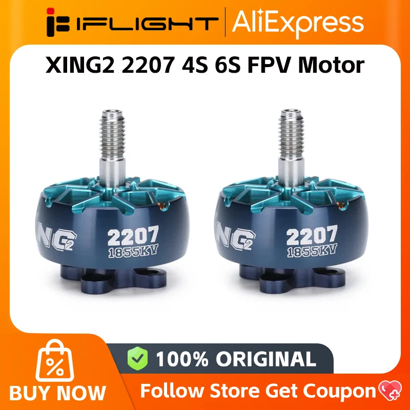 Iflight XING2 Xing V2 2207 1855 2755kv 4-6s Brushless FPV Motor with 5mm Shaft RC FPV Drone Multicopter