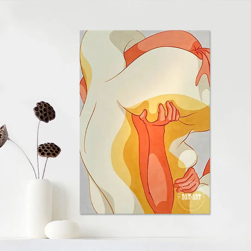 

High Quality Canvas Orange Acrylic Texture Wall Abstract Art Wholesale Of 3d Pictures Frameless Indian Modern Art Paintings