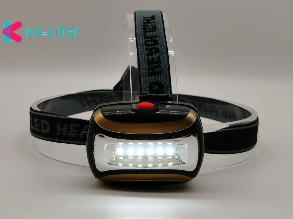 Lampe Frontale étanche IPX4 – 1000 Lumens, Lumière Blanche/rouge, Angle Réglable 90°, 44g, Piles AAA
