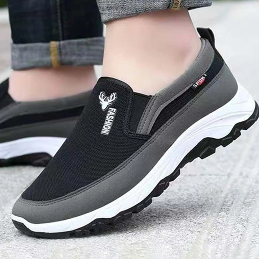 Men Penny Boat Shoes Sports Shoes Flat Orthopedic Travel Plimsolls Non-Slip Comfortable for Outdoor Activity Hiking Walking