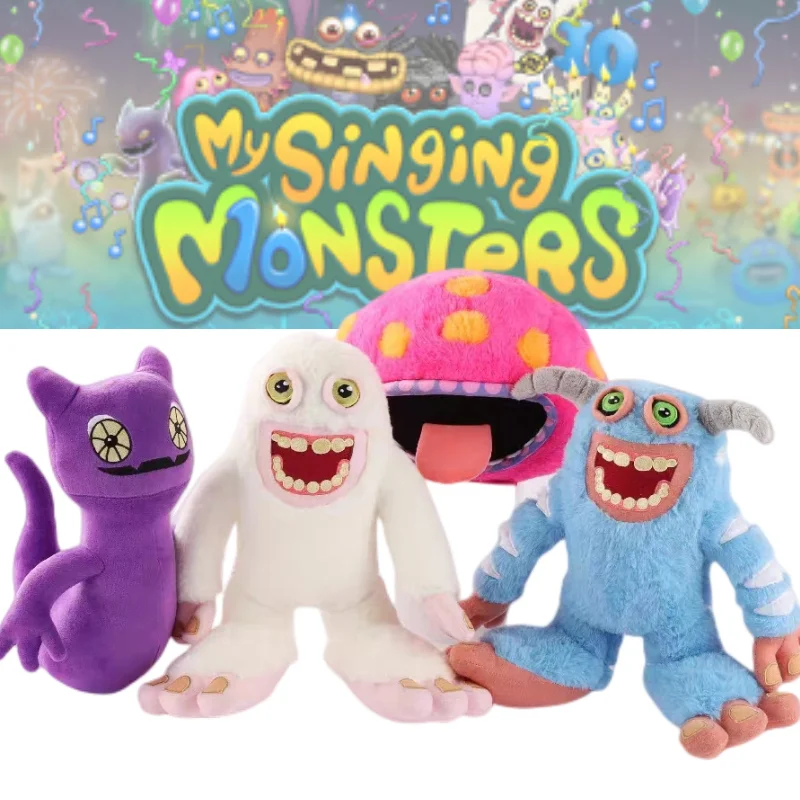 1-4pcs Anime My Singing Monsters Wubbox Plush Toy Cartoon Game Peripheral Soft Stuffed Plushie Doll Toy For Kid Birthday Gift my singing monsters wubbox plush toy stuffed animal monsters choir figure kids toys plush horror doll boys girls soft toys gifts