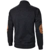 Autumn and winter men's stand collar long sleeve casual knitted sweater top 3