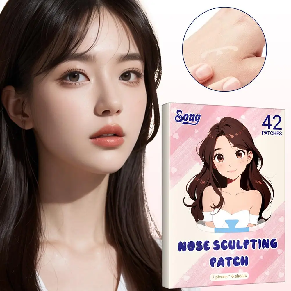 Shrinking Nose Wing Stickers Nose Shrink Patchs Cosplay Make Care Tools Up Special Narrow Strips Small Cosmetic Face nose shaper snoring nasal strip kit