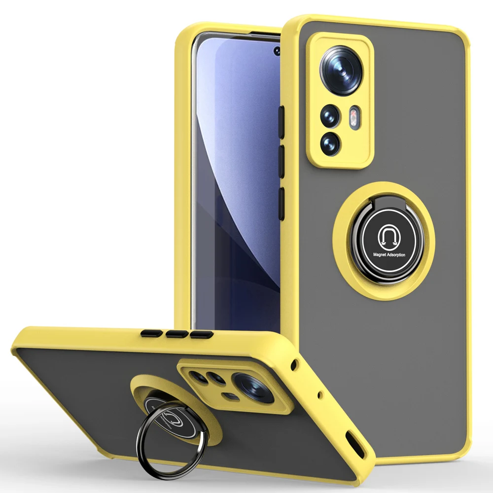 Shockproof Phone Case With Ring Stand For Xiaomi 12 Series_voghion.com