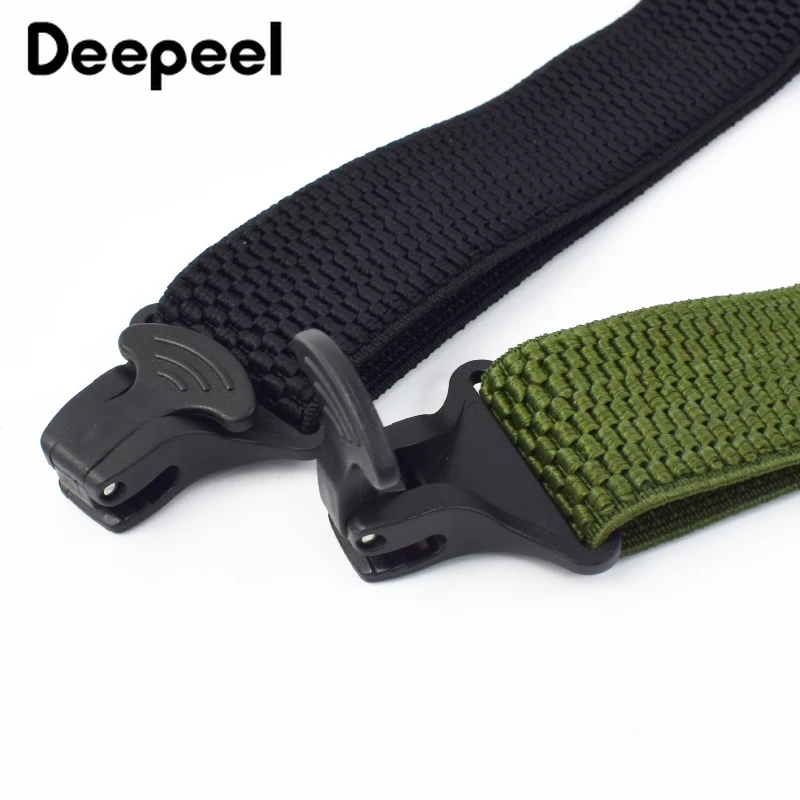 3.5*120cm Adult Men's Suspender X-Type Elastic Braces 4 Clips Plastic Buckles Strap Harness Work Accessories