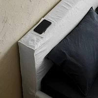 Lit démontable et lavable, style minimaliste pour gîtes, lit double de 1,8 m, chambre principale, lit moelleux, personnalisation 4