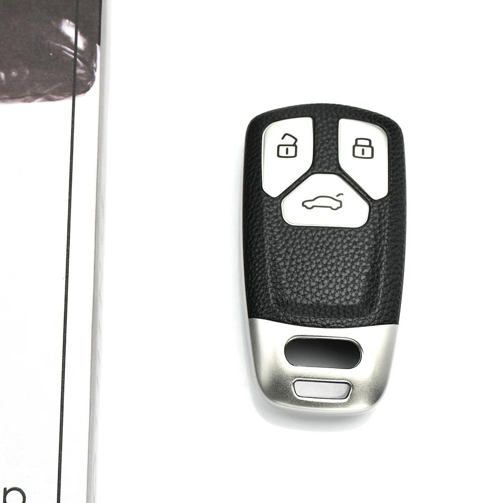 Premium Leather TPU Car Key Fob Protector Cover