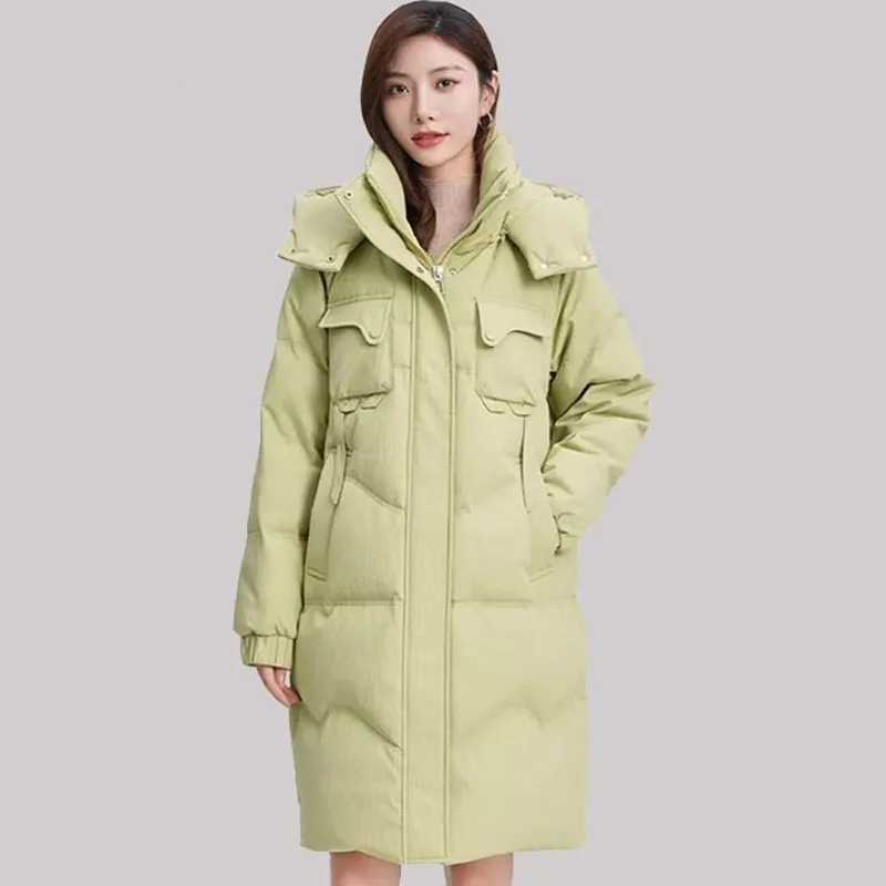 

2023 New High-End Elegant Upper Air Quality down Jacket Women's Version Fashionable Stylish Slimming Thickened Coat