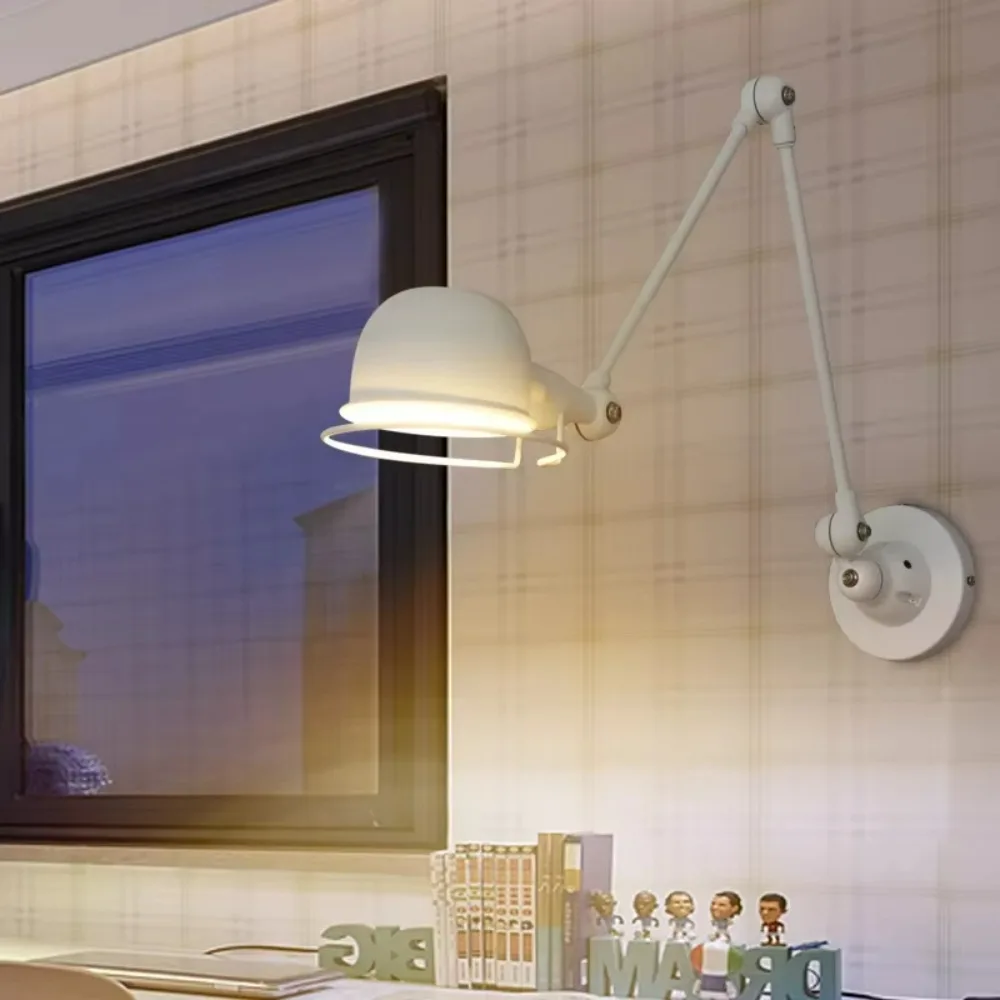 Loft Vintage industrial jielde long Arm adjustable Wall Lamp Reminisce Retractable E14 LED wall lights for bedroom living room