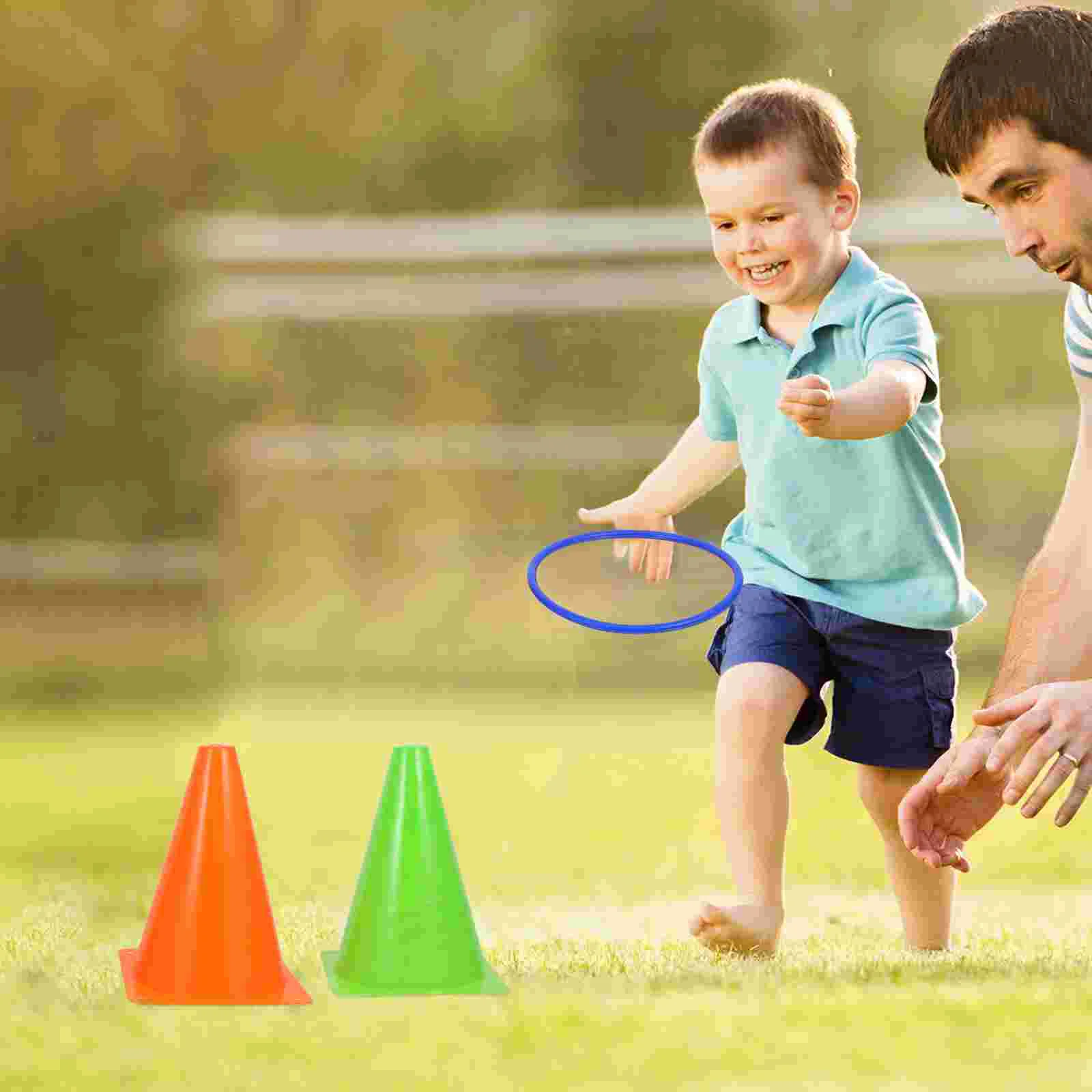 

Toss Cones Ring Game Games Kids Soccer Toy Outdoor Football Training Carnival Family Yard Combo Colored Sports Children Plastic