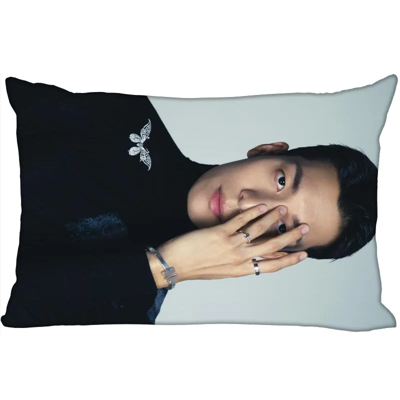

Custom Ha-Joon Wi KPOP Pillow Cover Bedroom Home Office Decorative Pillowcase Rectangle Zipper Pillow Cases Satin Fabric 0209