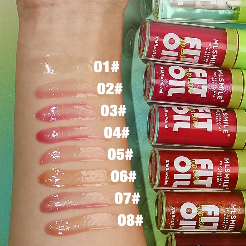 8 Colors Liquid Matte Lipsticks Lip Gloss Non Stick Cup Waterproof Korean Cosmetics Lip Oil long-lasting Makeup tools Women girl lip gloss,lip makeup,lip oil
